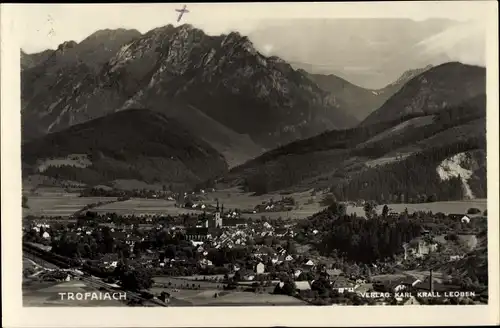 Ak Trofaiach Steiermark, Totalansicht, Gebirge