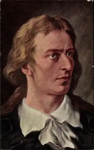 Künstler Ak Zuber, J., Schriftsteller Friedrich von Schiller, Portrait