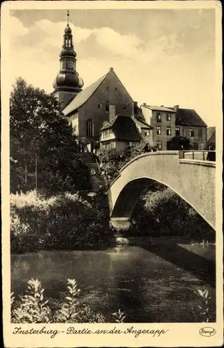 Ak Tschernjachowsk Insterburg Ostpreußen, Angerapp, Brücke