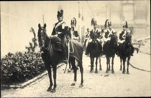 Ak Belgien, Fête Militaire du Centenaire, 2me Chasseurs à cheval