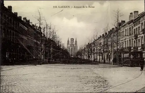 Ak Laeken Bruxelles Brüssel, Avenue de la Reine