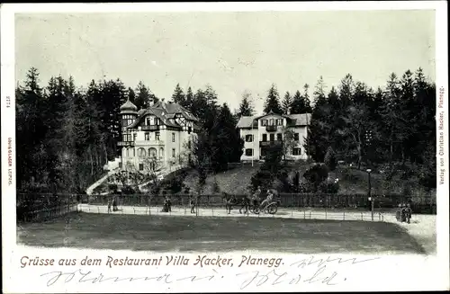 Ak Planegg Oberbayern, Restaurant Villa Hacker