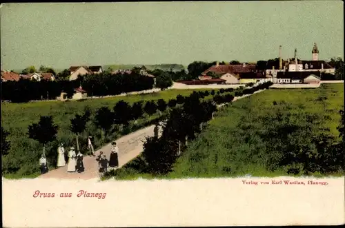 Ak Planegg Oberbayern, Straßenpartie, Gesamtansicht