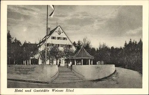 Ak Gräfelfing Oberbayern, Hotel Gaststätte Weißes Rössl, Inh. Gustav Alewyn & Co.