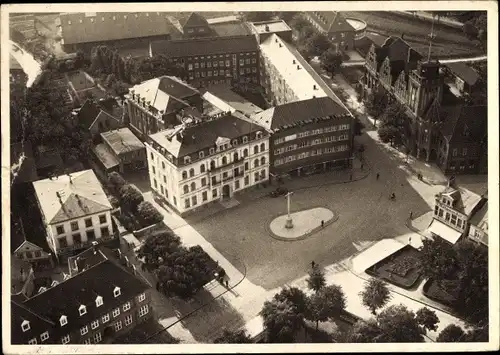 Ak Cuxhaven in Niedersachsen, Dölle's Hotel Belvedere, Fliegeraufnahme