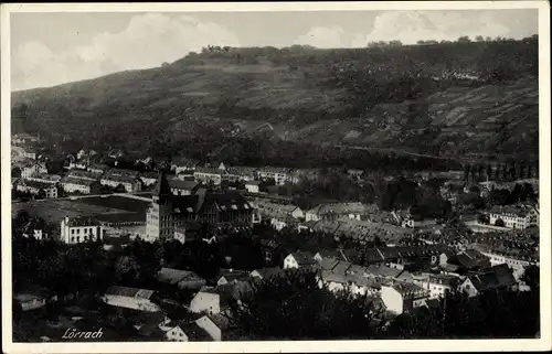 Ak Lörrach in Baden Württemberg, Teilansicht vom Ort