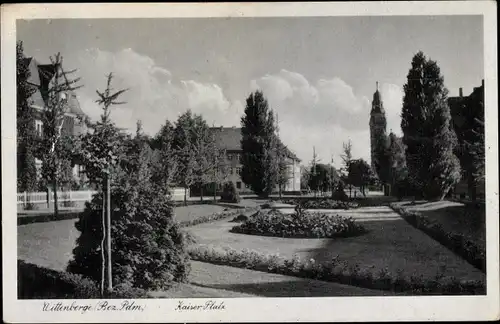 Ak Wittenberge in der Prignitz, Kaiserplatz, Grünanlage