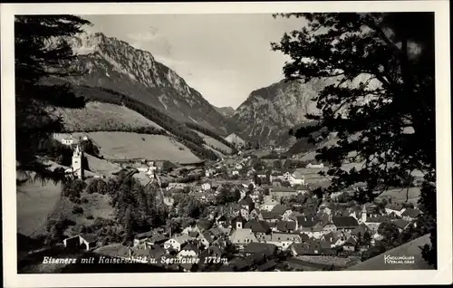 Ak Eisenerz Steiermark, Ort, Kaiserschild, Seemauer