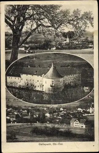 Ak Gallspach in Oberösterreich, Ort, Wasserschloss