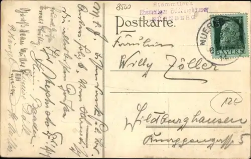 Ak Nürnberg, Hotel Weißer Hahn, Inh. A. u. R. Distler, Wappen