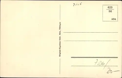 Ak Bad Herrenalb im Schwarzwald, Hotel Post, Historisches Schild zum Ochsen