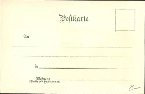 Litho Schwäbische Volkstrachten, Bauernpaar auf Fuhrwerk