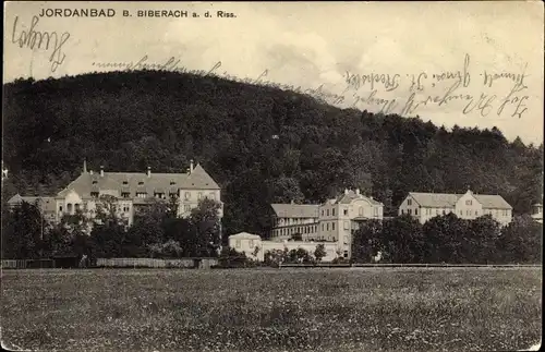 Ak Biberach an der Riß in Oberschwaben, Jordanbad, Außenansicht