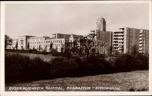 Ak Birmingham West Midlands England, Queen Elisabeth Hospital 