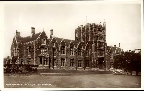 Ak Rotherham Yorkshire England, Grammar School