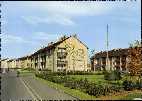 Ak Porz Köln Nordrhein Westfalen, Humboldstraße, Häuserpartie, Grünfläche