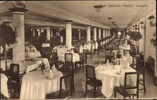 Ak Madrid, Hotel Nacional, Comedor