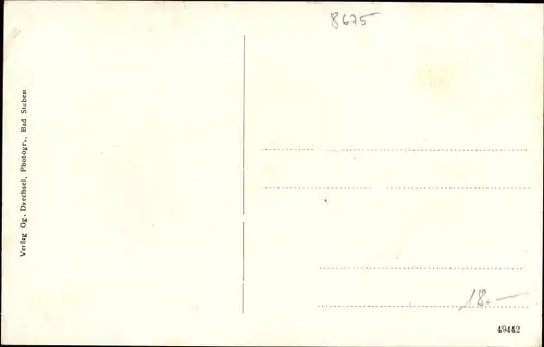 Ak Bad Steben im Frankenwald Bayern, Badestraße