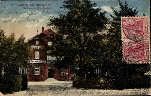 Ak Grafenberg Düsseldorf am Rhein, Restaurant Wandershof, Bes. Hilden