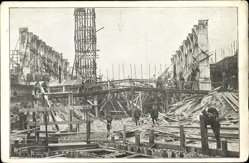 Ak Gebersdorf Nürnberg in Mittelfranken Bayern, Großkraftwerk Franken, Katastrophe 1912