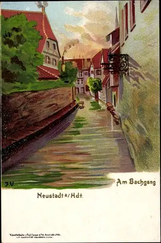 Künstler Litho Neustadt an der Weinstraße, Am Bachgang