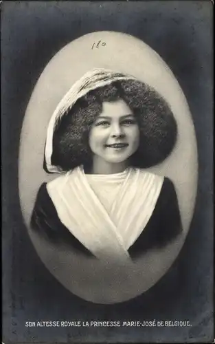 Ak Prinzessin Marie José von Belgien, Kinderportrait