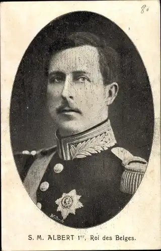 Ak König Albert I. von Belgien, Roi des Belges