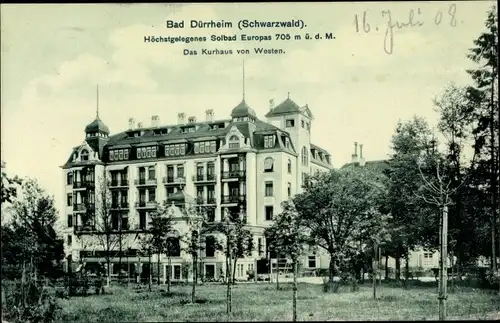 Ak Bad Dürrheim Baden Württemberg, Kurhaus