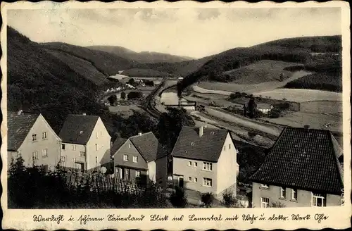 Ak Werdohl im Märkischen Sauerlandkreis, Lennetal, Wohnhäuser, Ortspanorama