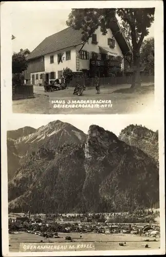 Foto Ak Oberammergau in Oberbayern, Haus J. Madersbacher, Deisenberger Straße 11, Kofel 