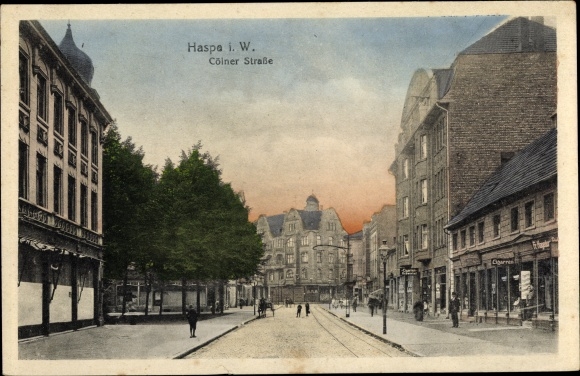 Ak Haspe Hagen Westfalen, Kölner Straße, Geschäfte Nr koelner in Ansichtskarten | eBay