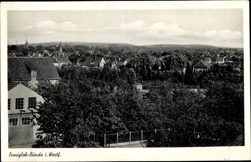 Ak Ennigloh Bünde in Ostwestfalen, Panorama vom Ort