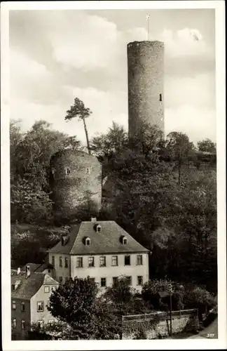Ak Bad Lobenstein in Thüringen, Der alte Turm, Außenansicht