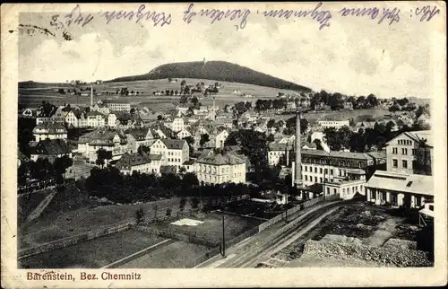 Ak Bärenstein Erzgebirge, Panorama vom Ort