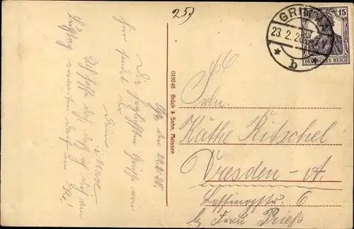 Ak Grimma in Sachsen, Straßenpartie