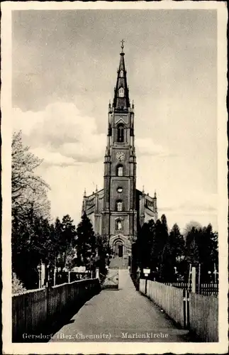 Ak Gersdorf in Sachsen, Marienkirche