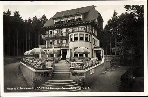 Ak Bad Wildbad Baden Württemberg, Waldhotel Riexinger, Sommerberg