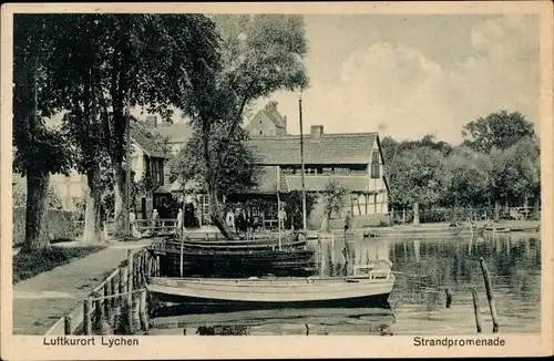 Ak Lychen in der Uckermark, Strandpromenade 