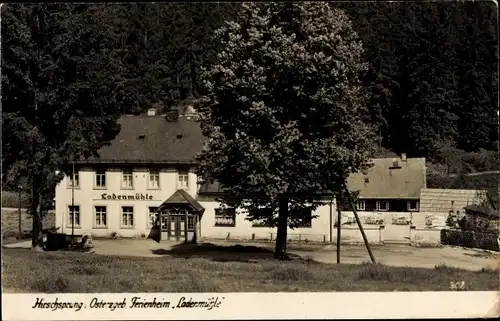 Ak Hirschsprung Altenberg im Erzgebirge, Ferienheim Ladenmühle
