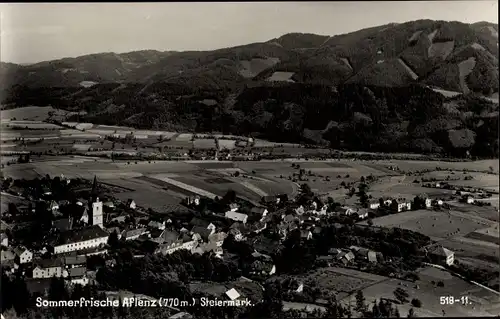 Ak Aflenz Steiermark, Panorama vom Ort