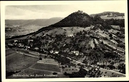 Ak Bechtersbohl Küssaberg Waldshut Baden Württemberg, Ruine, Ort, Felder, Berge