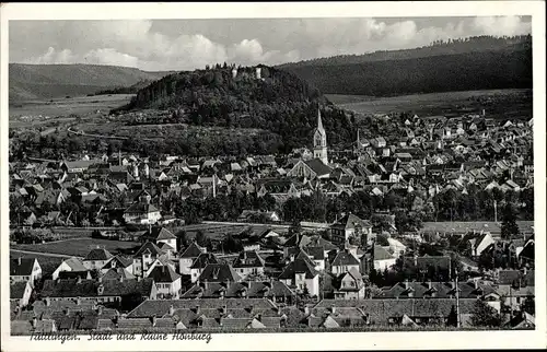 Ak Tuttlingen im Tal der Oberen Donau, Stadt, Ruine Honburg, Kirche