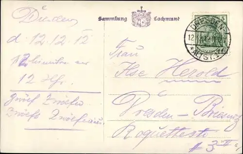Ak Besonderes Datum, 12 12 1912, Will man schreiben wieder solche Karten, Frauenportrait