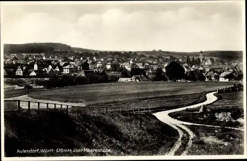 Ak Aulendorf im Schussental Baden Württemberg, Panorama vom Ort