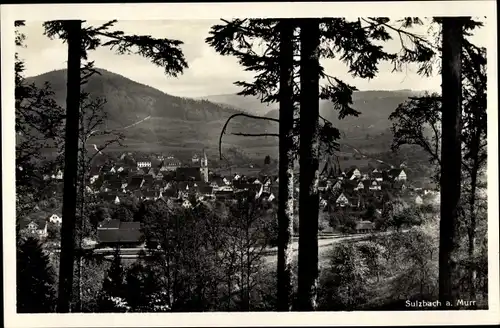 Ak Sulzbach a. Murr in Baden Württemberg, Panorama vom Ort