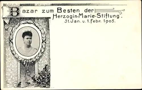 Ak Herzogin Marie Stiftung, Bazar, 1905