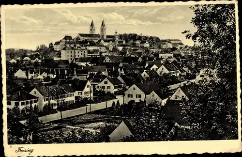 Ak Freising in Oberbayern, Blick auf den Ort, Kirche