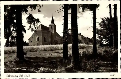 Ak Fahrenberg Waldthurn Oberpfalz, Kirche, Häuser, Wald