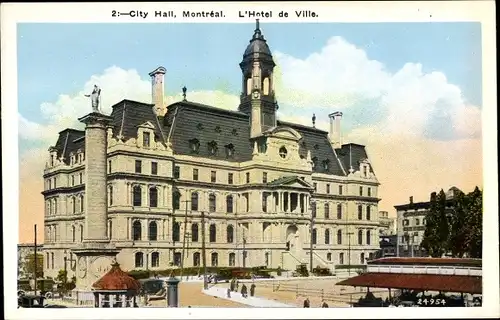 Ak Montreal Québec Kanada, L'Hotel de Ville, vue extérieure