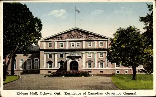 Ak Ottawa Ontario Kanada, Rideau Hall, Residence of the Governor General